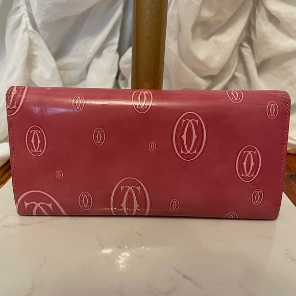 Cartier Pink Patent Leather Happy Birthday Wallet - Picture 6 of 6